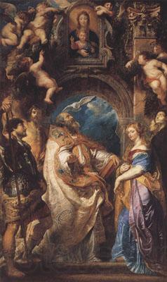 Peter Paul Rubens St Gregory the Great Surrounded by Otber Saints (mk01) France oil painting art